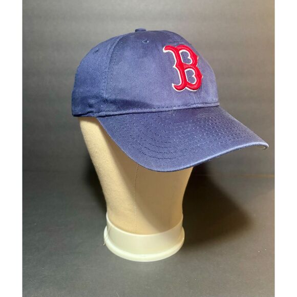 Boston Red Sox Navy Adjustable Cap New Era MLB Strap-Back Hat Genuine - Picture 1 of 6